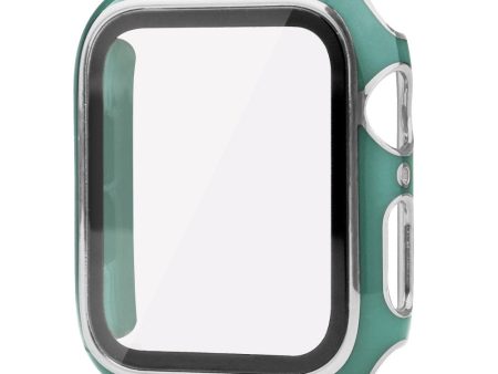 Apple Watch Ultra 1 2 (49mm) Hård Plast Cover m. Indbygget Skærmbeskyttelse - Grøn   Sølv For Sale