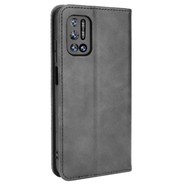 Doogee N40 Pro Vintage Look Læder Cover m. Pung - Sort Online now