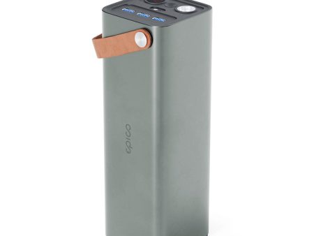 Epico Multifunktionel Powerbank m. 3 x USB-A og 1 x USB-C - 46.200 mAh - Space Grey For Sale