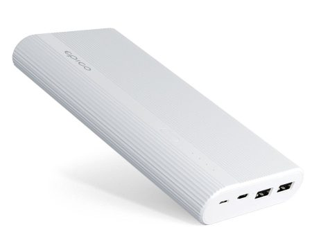 Epico Multiport Powerbank m. 2 x USB-A og 1 x USB-C - 20.100 mAh - Hvid Discount