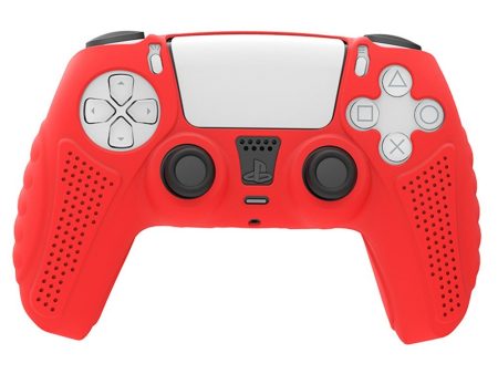 DualSense Controller Silikone Cover - Rød Fashion