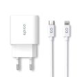 Epico Vægoplader PD 20W m. USB-C til Lightning Kabel - Hvid Fashion