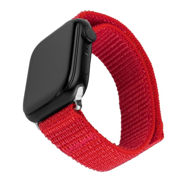 Apple Watch Ultra 1 2 (49mm) Fixed Nylon Rem - Rød Hot on Sale