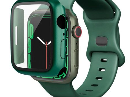 Apple Watch 8 7 (41mm) Epico Plastik Cover m. Indbygget Skærmbeskyttelse - Grøn Supply