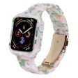 Apple Watch 9 8 7 (45mm) Harpiks Rem & Cover - Pink   Grøn Online now