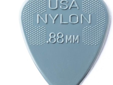 Dunlop 44P.88 Nylon Standard Guitar Pick Dark Gray .88mm For Sale