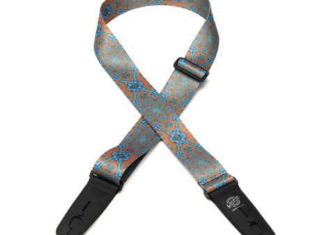 Lock-It Straps Psychedelic Guitar Strap W  Locking Ends - Design #1 Hot on Sale