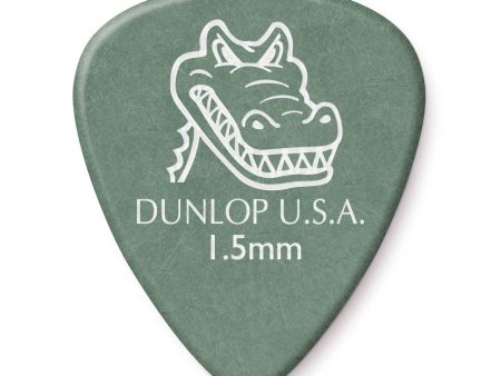 Dunlop Gator Grip 1.50mm Guitar Pick - Green Supply