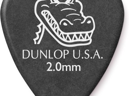 Dunlop Gator Grip Guitar Pick - 2.0mm Black Sale