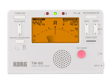 Korg TM-60 Combo Tuner Metronome - White Online