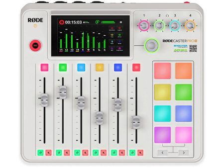 Rode RODECaster Pro II Podcast Production Console - White Online Hot Sale