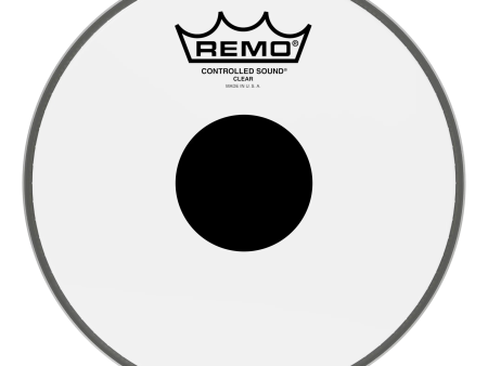 Remo 8  Controlled Sound Clear Black Dot Drumhead Hot on Sale