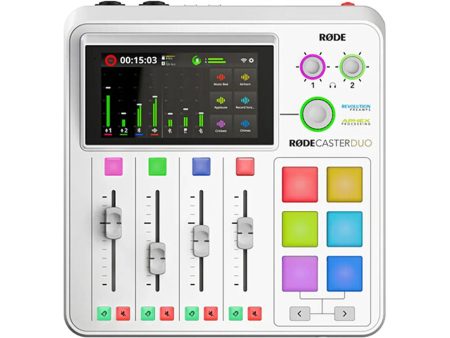 Rode RODECaster Duo Streaming Mixer - White Online Hot Sale