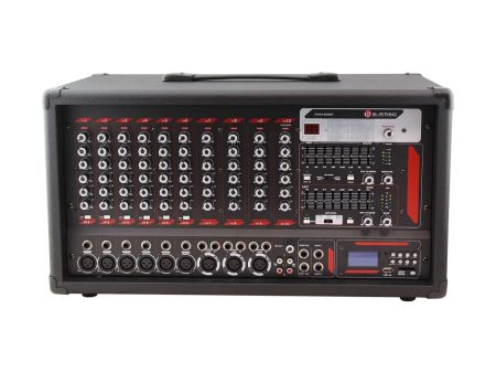 Blastking POD1062BT 10-Channel Powered Mixer with Bluetooth, MP3 Player and EQ Discount