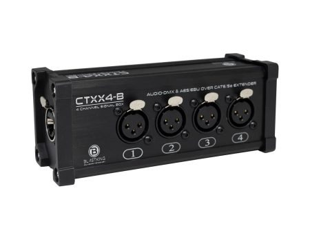 Blastking CTXX4-B 4 Channel XLR Female Transmitter Box over CAT6 5e Audio DMX Extender Cheap