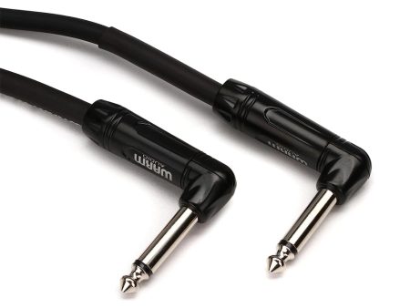 Warm Audio Pro-TS-2RT-1  Pro Series Right Angle to Right Angle TS Cable - 1 Foot on Sale