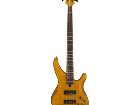 Yamaha TRBX604FM 4-String Electric Bass Guitar - Matte Amber Hot on Sale